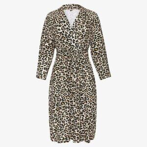 NWOT - Posh Peanut Lana Leopard Tan Robe 2XL/3XL